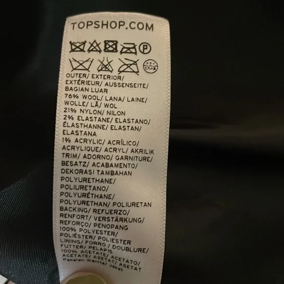 TOPSHOP Wool Coat - Picture 5 of 9